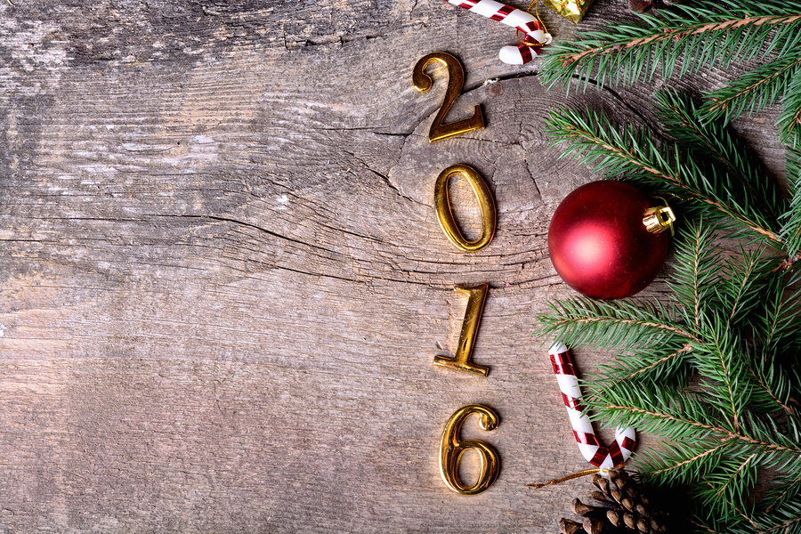 Retro vintage style wooden texture background Empty copy space for inscription Idea of merry Christmas 2016