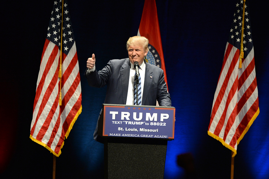 Donald Trump, newly elected President of the USA